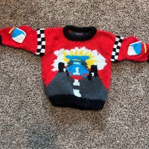Vintage 90s Acrylic Car Sweater 2T